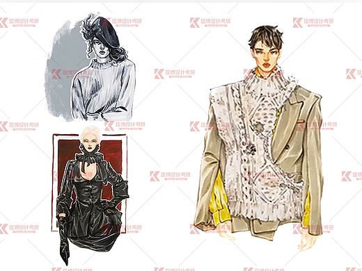 服装设计考研手绘