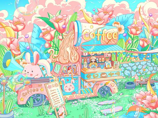 关于一辆车的联想-奇幻镇的咖啡店