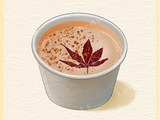 手绘咖啡插画定制