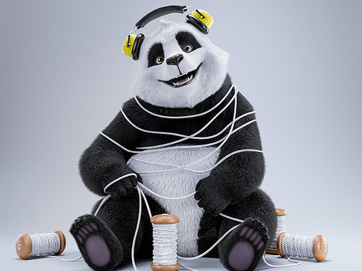 熊猫动画毛巾宣传CG动画
