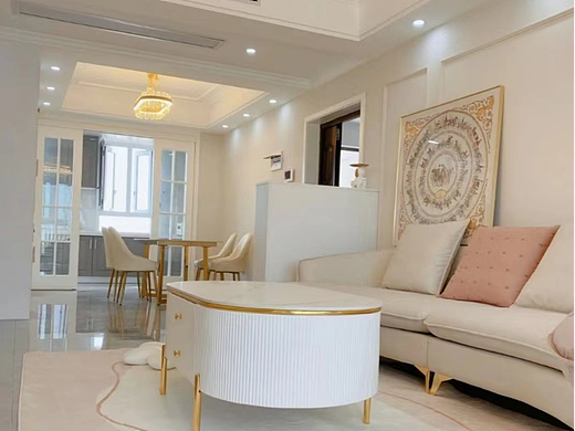 奶油风美式轻奢，温柔的浅色系（个人主页-ZNjA0NTgyMzY=） - 家装设计 - 站酷设计师效果图小陈原创素材 - 站酷ZCOOL