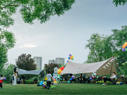 露营日氛围摄影-白天到夜晚全天拍摄