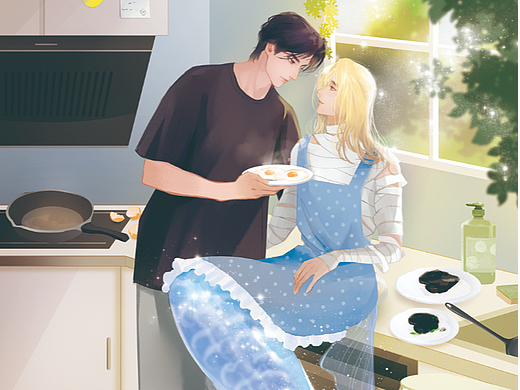 《人鱼陷落》产品包装插画