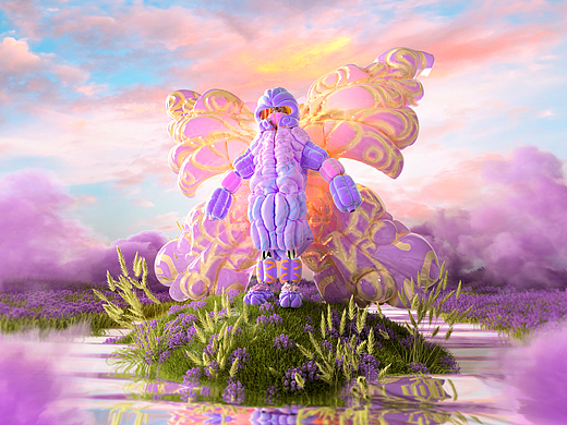 元宇宙虛擬服飾NFT未來(lái)穿搭（蝴蝶羽絨服）（個(gè)人主頁(yè)-ZNTk0MzIxOTI=） - 其他三維 - 站酷設(shè)計(jì)師Peach貓?jiān)瓌?chuàng)素材 - 站酷ZCOOL