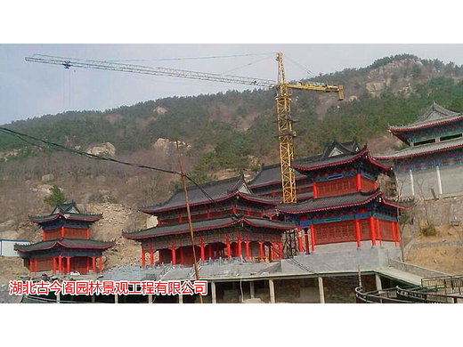  寺庙施工现场图 寺庙施工图纸