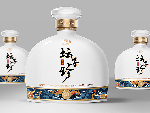 青稞酒设计，酱香白酒设计，酒包装设计，深圳酒设计