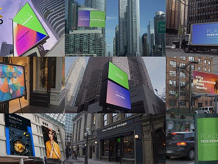 AE模板 | 创意高级城市广告牌样机宣传展示动画片头