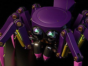 blender机械蜘蛛动画