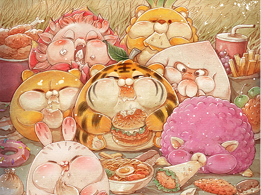 虎桔国风插画系列（三）