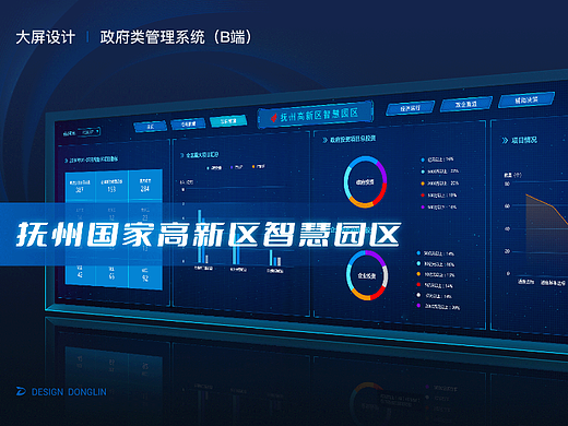 抚州高新区智慧园区（大屏设计）