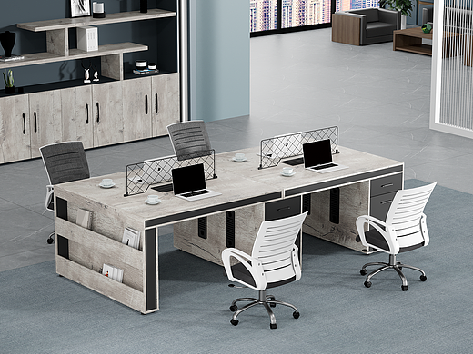 工位办公桌建模渲染效果图制作