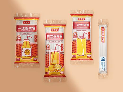 包装设计 - 港风吸管包装