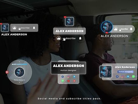 AE模板|时尚动态动画视频素材社交媒体广告综艺片头