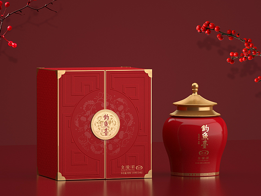 宫廷金骏眉茶叶罐包装（渲染）