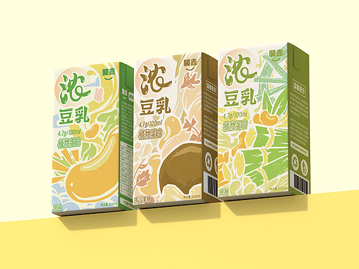 開鑫浓豆乳包装设计丨香浓看得见