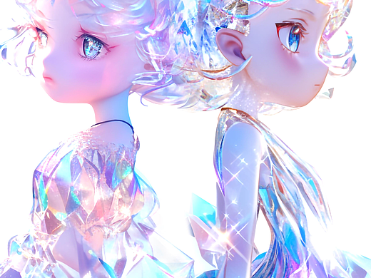 MJ盲盒冰花娃娃