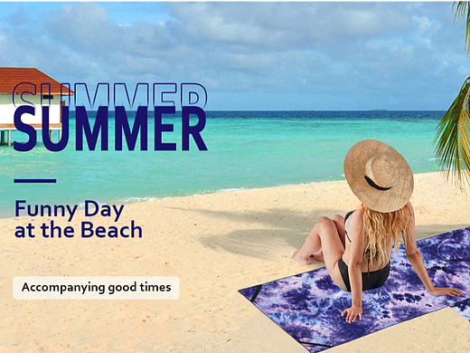 亚马逊A+(沙滩巾躺椅套)