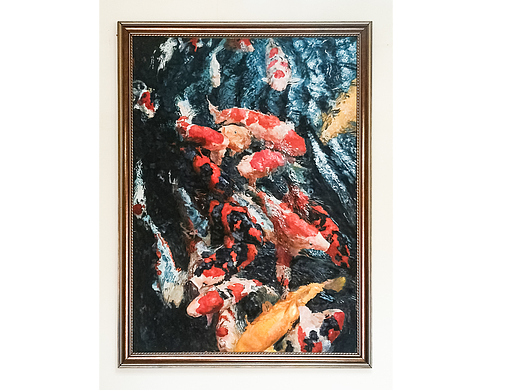 一副油画，十几年没拿笔了。