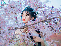 古裝人像桃花塢美女