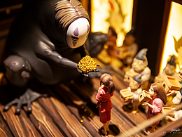 OPM 千與千尋 神隱少女 無臉男 宮崎駿桌面小場景