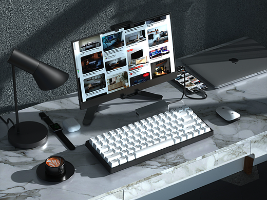 电脑外设场景渲染（个人主页-ZNjA4MjQ5Mjg=） - 其他平面 - 站酷设计师赴汤蹈火啊琛哥原创素材 - 站酷ZCOOL