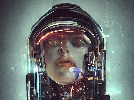 #AI创作实验室#【几何体科技人】