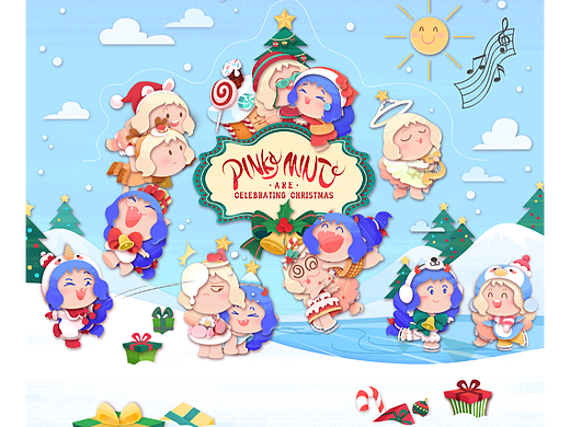 圣誕節(jié)包裝盒封面（個(gè)人主頁-ZNjUzNzMyMjQ=） - 圖案 - 站酷設(shè)計(jì)師申申不生氣原創(chuàng)素材 - 站酷ZCOOL