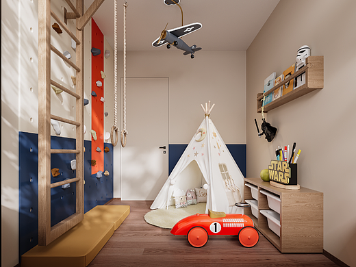 深圳如愿设计：九曜公馆，什么小朋友能住这样的家啊~