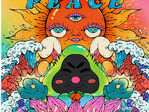 小花浪 X 《Find Peace》保持平常心💚插画