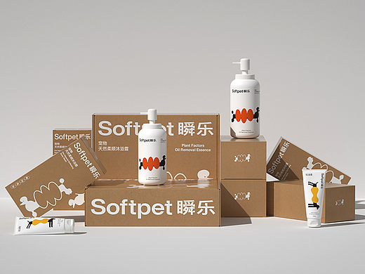 softpet瞬乐-宠物沐浴产品包装设计