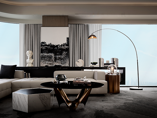 豪宅设计丨江边豪宅，传统诗意的纵情展现（个人主页-ZMTQ2MDcwMA==） - 空间 - 站酷设计师品鉴文创原创素材 - 站酷ZCOOL