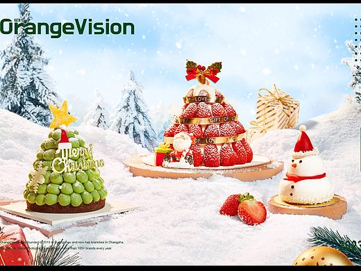 【美食摄影】罗森尼娜 X 壹橙视觉 圣诞蛋糕