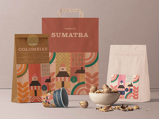Sainsbury 咖啡包装再设计