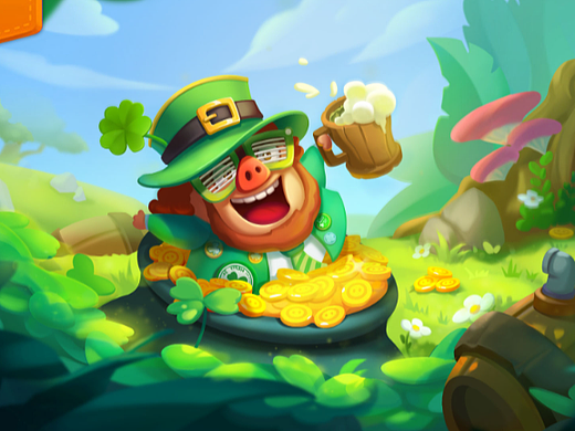 以前的猪猪项目 圣帕克里克节~ 都是绿绿的（个人主页-ZNTk4MzAwODQ=） - 游戏原画 - 站酷设计师cookiesxx饼干原创素材 - 站酷ZCOOL