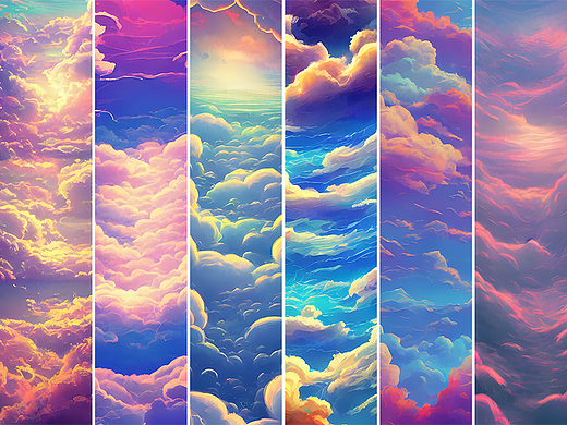 #AI创作实验室#霞铺云阶（个人主页-ZNjMxNzgyMTI=） - AI作品 - 站酷设计师星FH原创素材 - 站酷ZCOOL