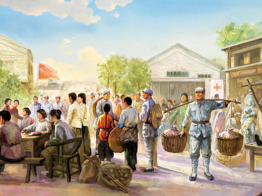 南雄博物馆/苏区新气象壁画