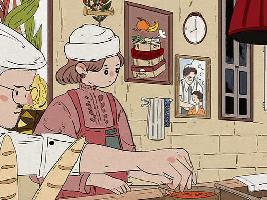 个人练习｜吃一顿晚饭（个人主页-ZNjM5ODI3MzI=） - 创作习作 - 站酷设计师葱姜蒜的猪原创素材 - 站酷ZCOOL