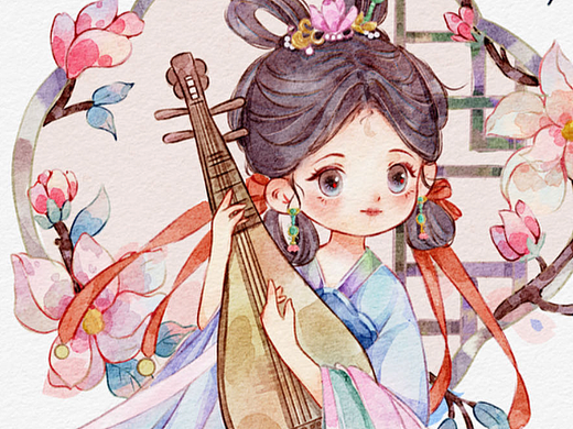 玉蘭花擬人（個(gè)人主頁-ZNjgyNTMyMDg=） - 創(chuàng)作習(xí)作 - 站酷設(shè)計(jì)師xzzlwj原創(chuàng)素材 - 站酷ZCOOL