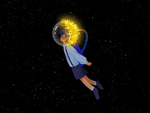 【星空少年】在黑暗中独自闪烁