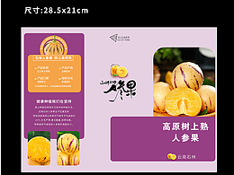 水果DM單折頁設計