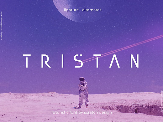 极简未来科幻机能潮流科技品牌广告海报标题英文字体