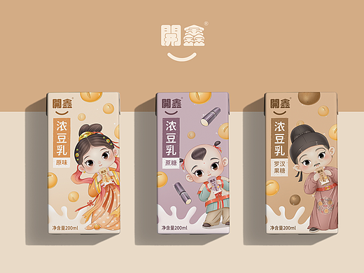 開鑫豆乳包装设计｜历史与文化的传承