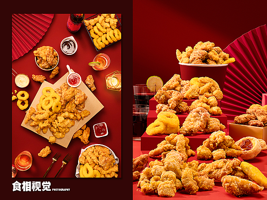 炸鸡炸物拍摄｜美食摄影 电商新年主题产品X食相视觉