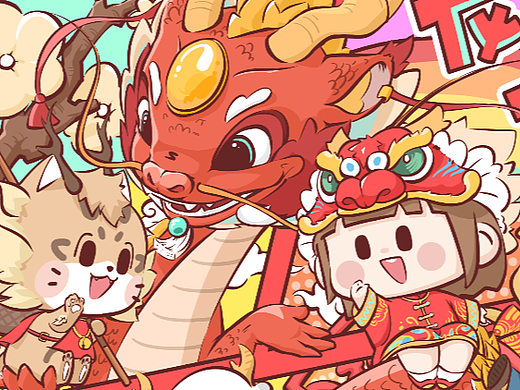 龙年（个人主页-ZNjcyNDAxNDg=） - 商业插画 - 站酷设计师Mr丶钢铁直男原创素材 - 站酷ZCOOL