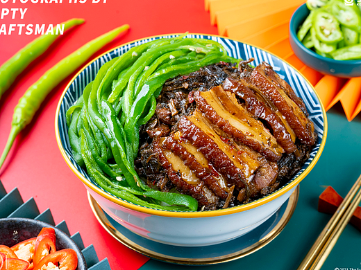 擂椒拌饭拍摄