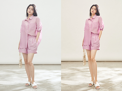 LOOKBOOK修图前后对比