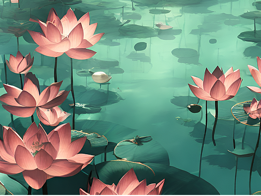 站酷梦笔-莲花测试2