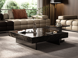 大理石茶几