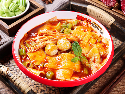 新疆炒米粉拍摄