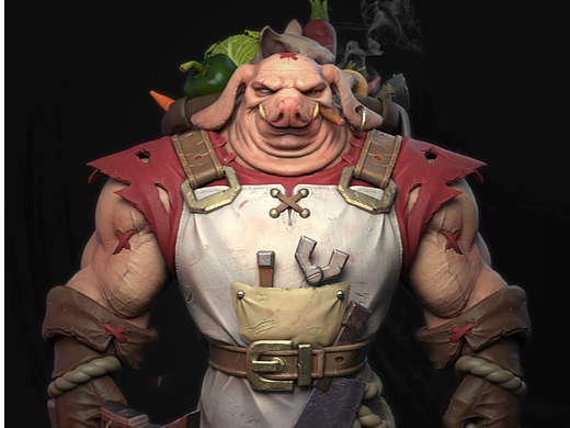 【古月CG艺术学员作品】裴同学作品-心慈手软的猪屠夫